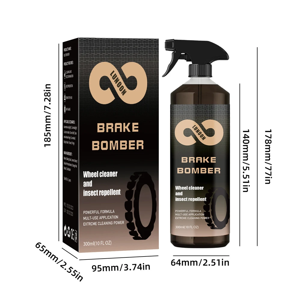 Stealth Brake Bomber 120ml Brake Cleaner Spray Wheel Cleaner for Wheels Tires
