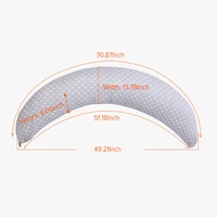AnGku 70.9*51.2*13.8 Inches Pregnancy Pillow Removable Pillow for Pregnant Women 2PCS Nursing Pillow Breastfeeding Cushion 6