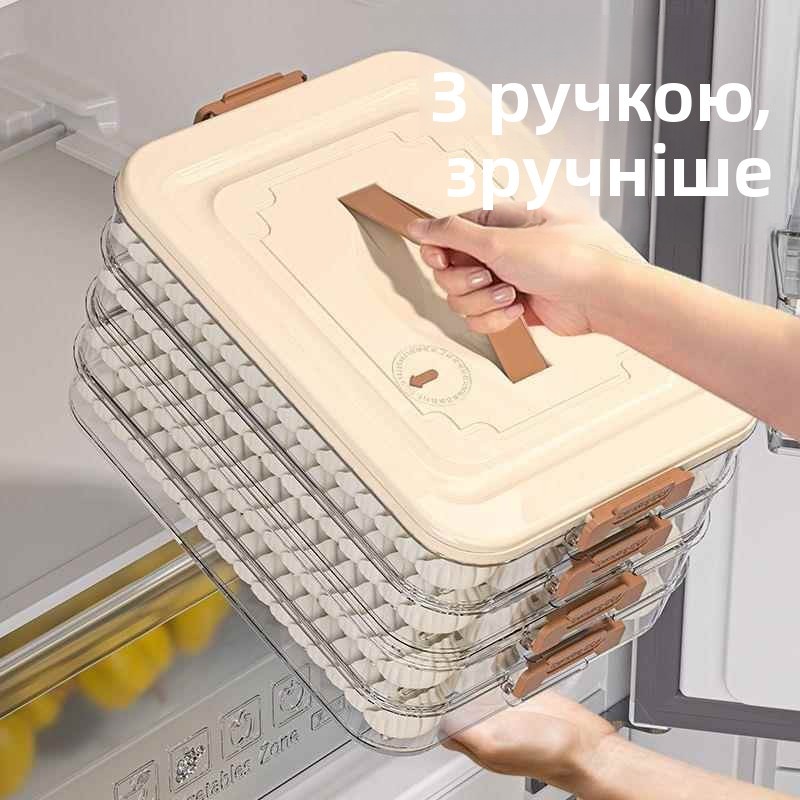  Food ade Dumpling Storage Box Refrigerator Use Fren Preservation Freezer Qui Freeze Special for Soup Dumplings 