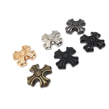 10 Pcs Metal Cross Screw Metal Rivet 18mm for Leather Craft Garment Shoe Silver Shoe Buckle Hole Accessories