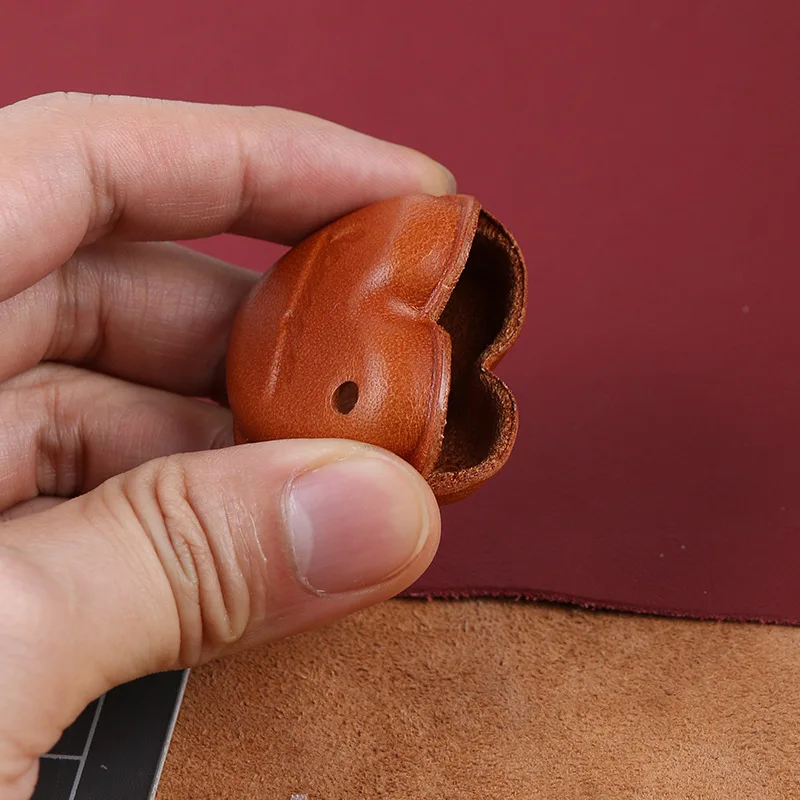 Leather Motorcycle Key Case Shell Cover and Lock Opener