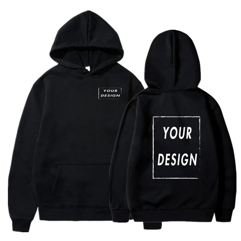 80% Polyester and 20% Cotton Hooded Pullover for Men and Women, Customized Team Loose Casual Wear with Fashionable Personality 2
