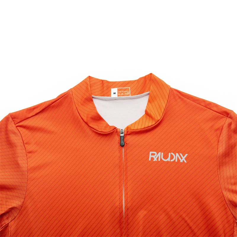 RAUDAX Bicycle Clothes Orange Cycling Jersey Set Summer Road Bike Short Sleeve Cycling Clothing Men Mtb Jersey Set Sport Wear