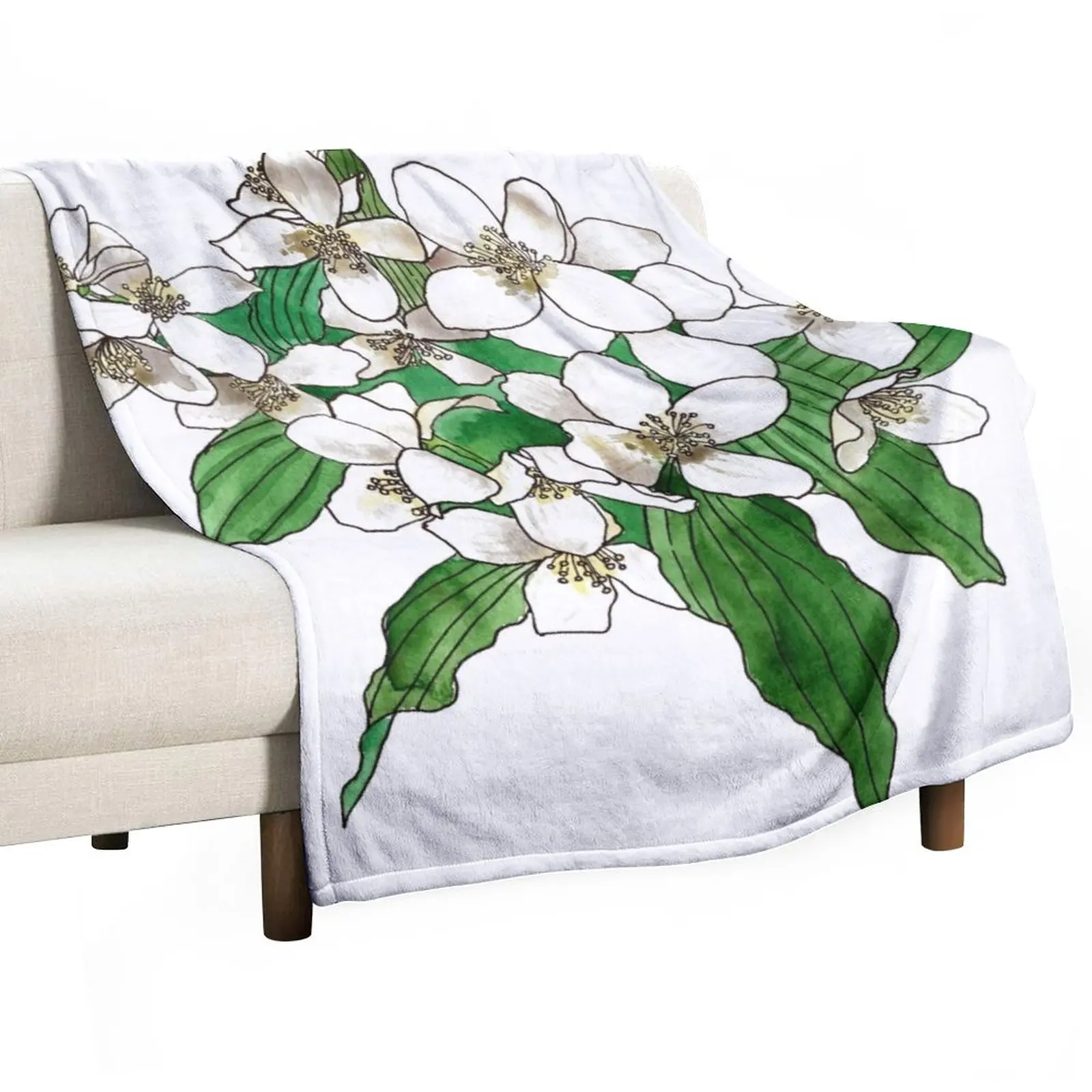

Jasmine Throw Blanket Blankets For Sofas Blankets For Bed Soft Plush Plaid