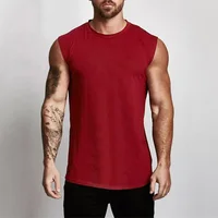 Vêtements de sport en coton pour hommes, chemise d'entraînement sans manches, débardeur de musculation, vêtements de sport, gilets pour hommes, Singlets musculaires 5