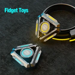 Luminous Metal Fidget Spinner Hand Top Spinners Glow in Dark EDC Stress Relief Toys Kinetic Gyroscope for Kids Adults