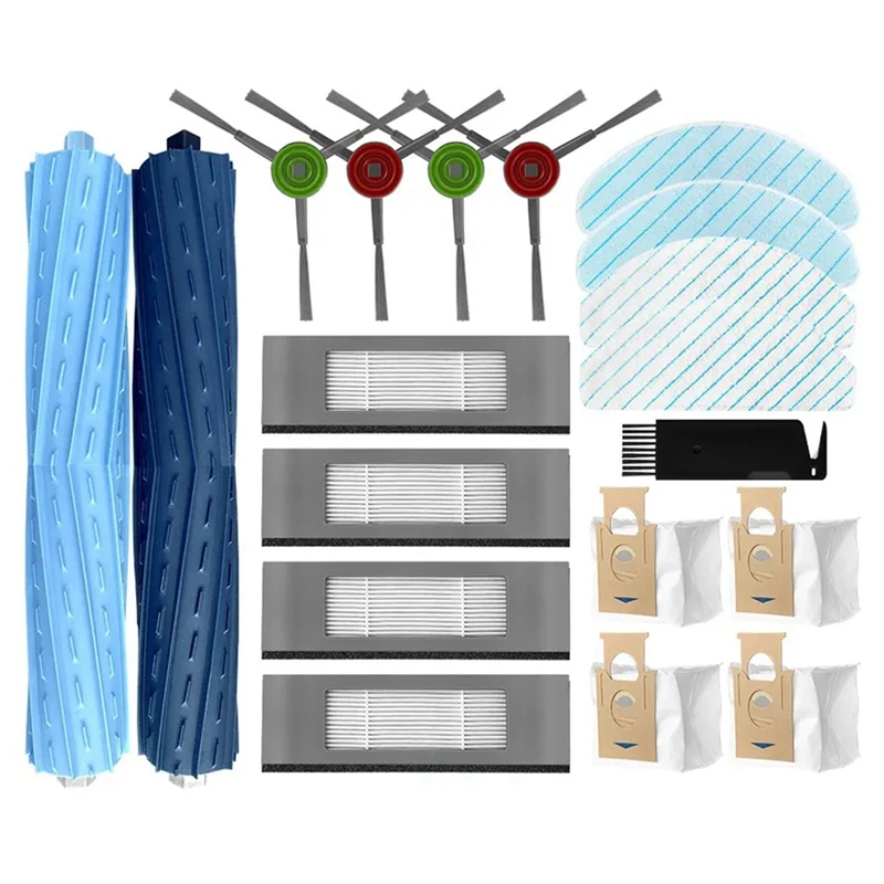 

Лучшие продажи Для ECOVACS DEEBOOT OZMO T9 AIVI / T9 AIVI + плюс аксессуары роликовая основная боковая щетка Hepa фильтр Швабра тряпка пылесборник