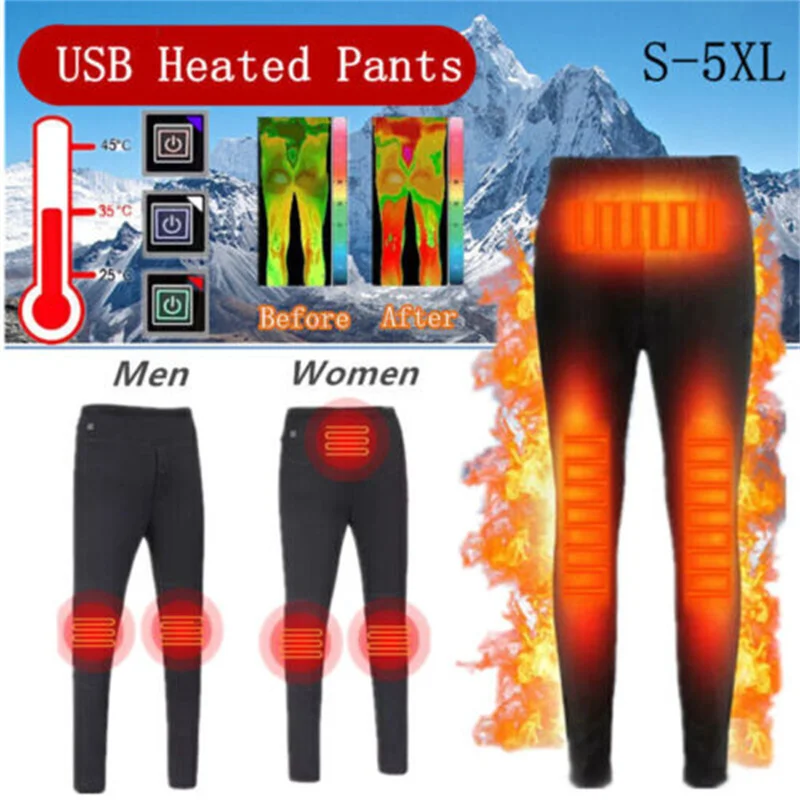 M-4XL Snowboarding Jackets Heating Fleece Lined Thermal Jacket Motorcycle Jacket Men Women Heated Suit USB Electric Thermal