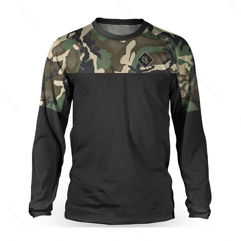 thumbnail image 1 of Camiseta holgada para motociclistas, camiseta deportiva de montaña, cross country, resistencia, camiseta transpirable de secado rápido para bicicleta de montaña, 1 of 5
