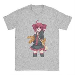 Kasane Teto Men's Funny Cool Cotton Tee - Cute Round Neck Short Sleeve T - Shirt Gift Idea - XXXL (GRAY)