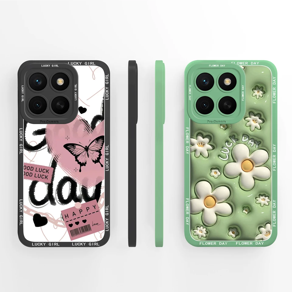 Daisy Star Liquid Silicone Anti-Fall Back Cover