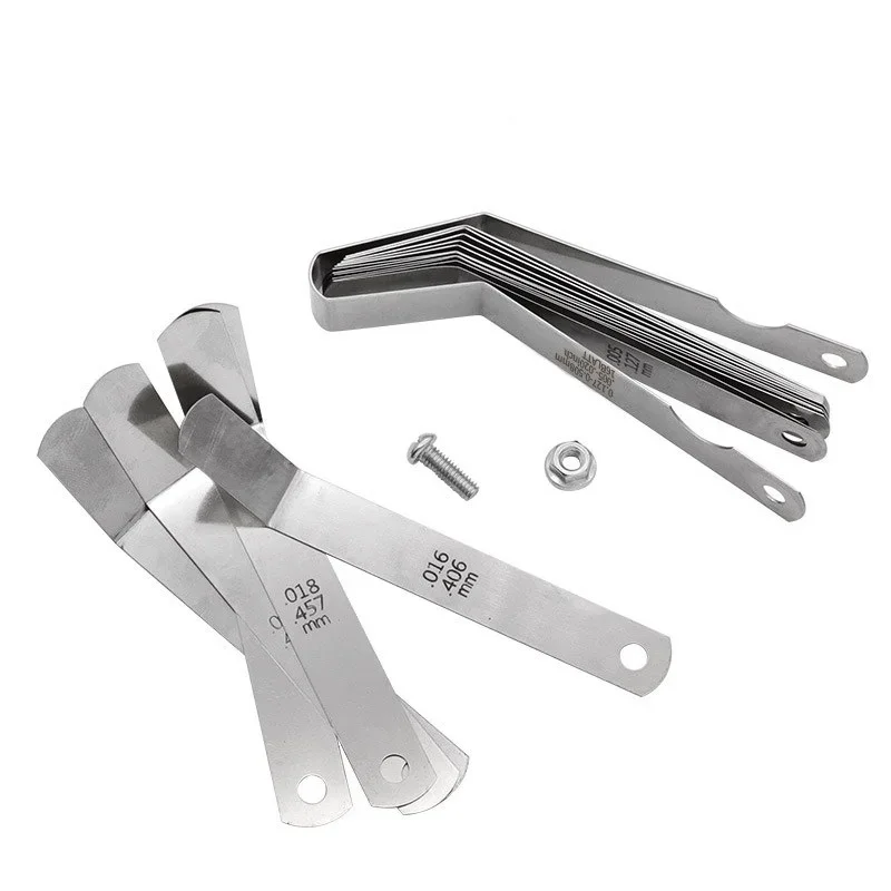 Stainless Steel High Precision Single Edge Valve Gauge-0.127-0.508mm Professional Gap Thickness Measurement Tool feeler gauge