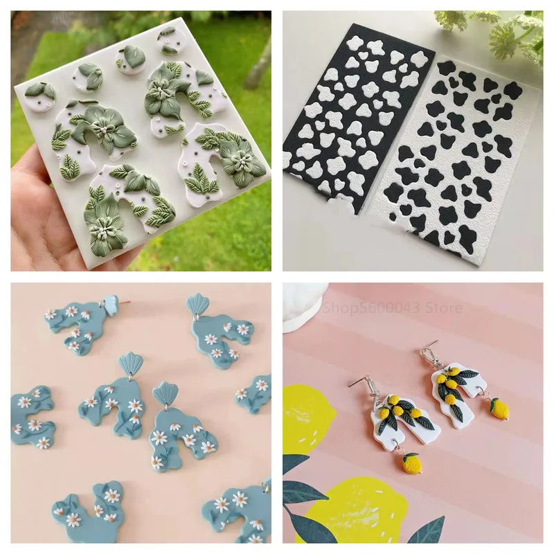 Soft Pottery Polymer Clay Cutter Pottery DIY INS French Earrings U Pattern Cutting Dies for Earring Jewelry Pendant Making Mold