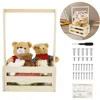 Baby Shower Crate Closet Wood Baby Shower Basket with Portable Handle Decorate Large Capacity Toy Storage Basket for Bathroom 1