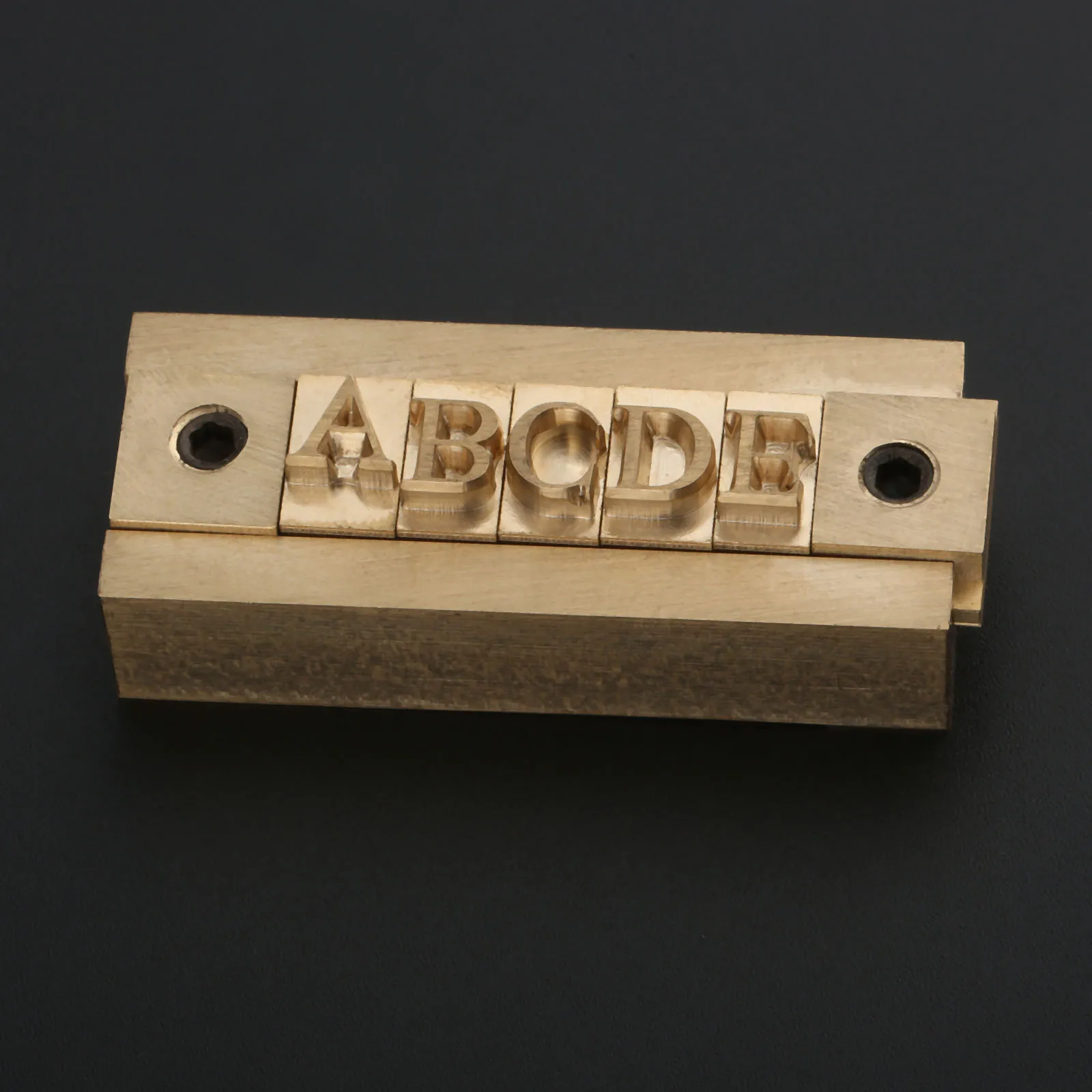 2pcs/kit 5cm T-Slot Fixture Holder+ Allen Wrench Brass Steel Tool fits 4-5 Letters Mold Leather Craft Seal Heater Emboss