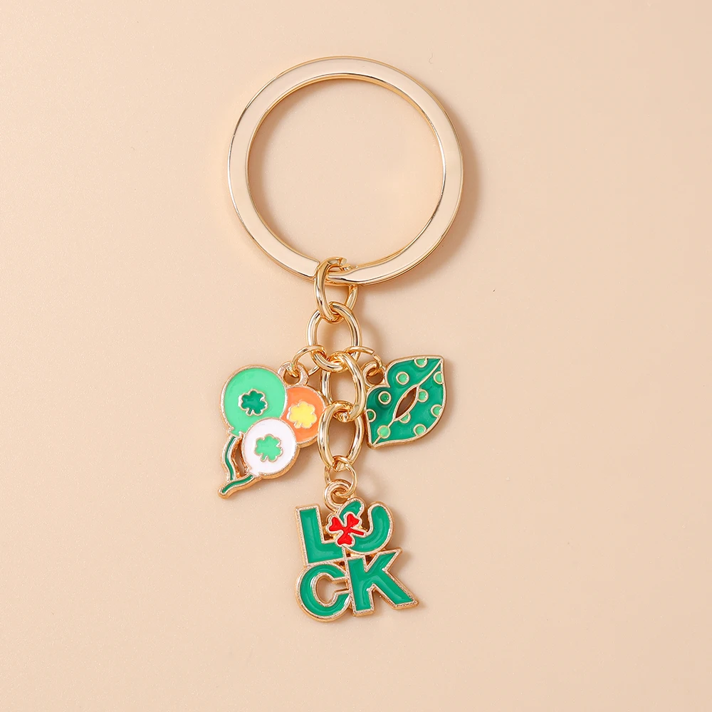 Aihua Glücksbringer Grüner Klee Schlüsselanhänger für Damen und Mädchen, Kleeblatt-Schlüsselring-Anhänger für Handtaschen, handgefertigter Schlüsselanhänger, Schmuckgeschenke – Detail 10