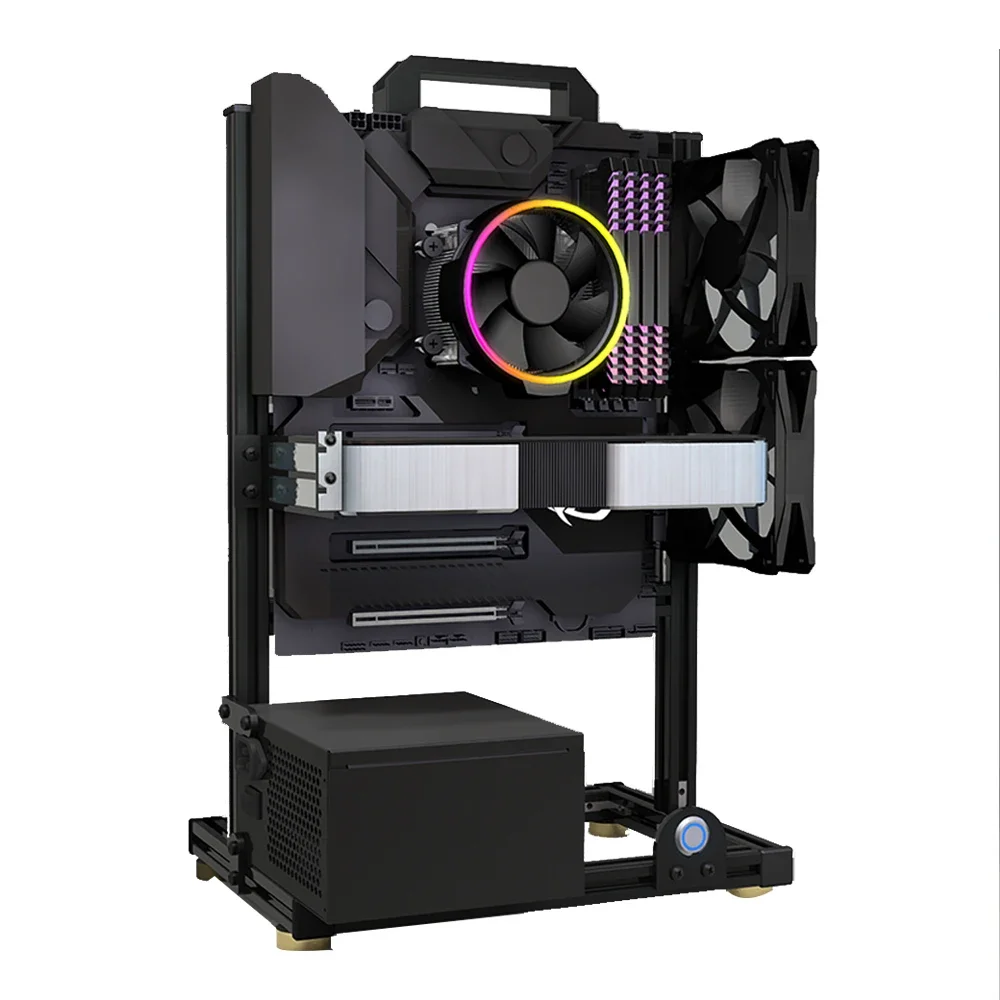 PC Case Modding EATX Open Frame ITX MATX ATX Gamers Cabinet DIY Water Cooler Desktop Computer Aluminum Creative Tower Gaming