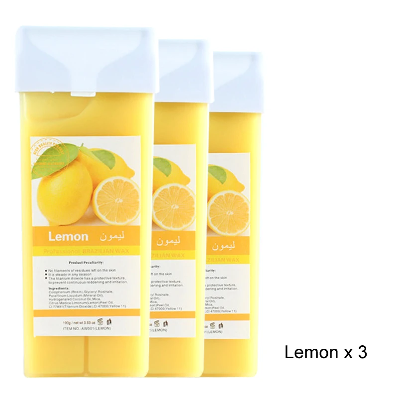 NEW fruit Hair Removal Wax Roller Refill Kit Roll On Depilatory Wax Cartridge Warmer Honey Heater Waxing Hair Removal hair removal wax