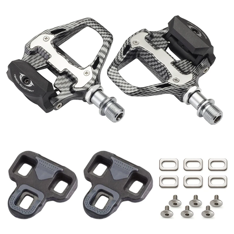 RACEWORK Ultraleichtes Carbonfaser-Texturiertes Rennrad-Pedal Geeignet für SPD/Keo Selbstverriegelndes Professionelles Fahrradpedal – Detail 20