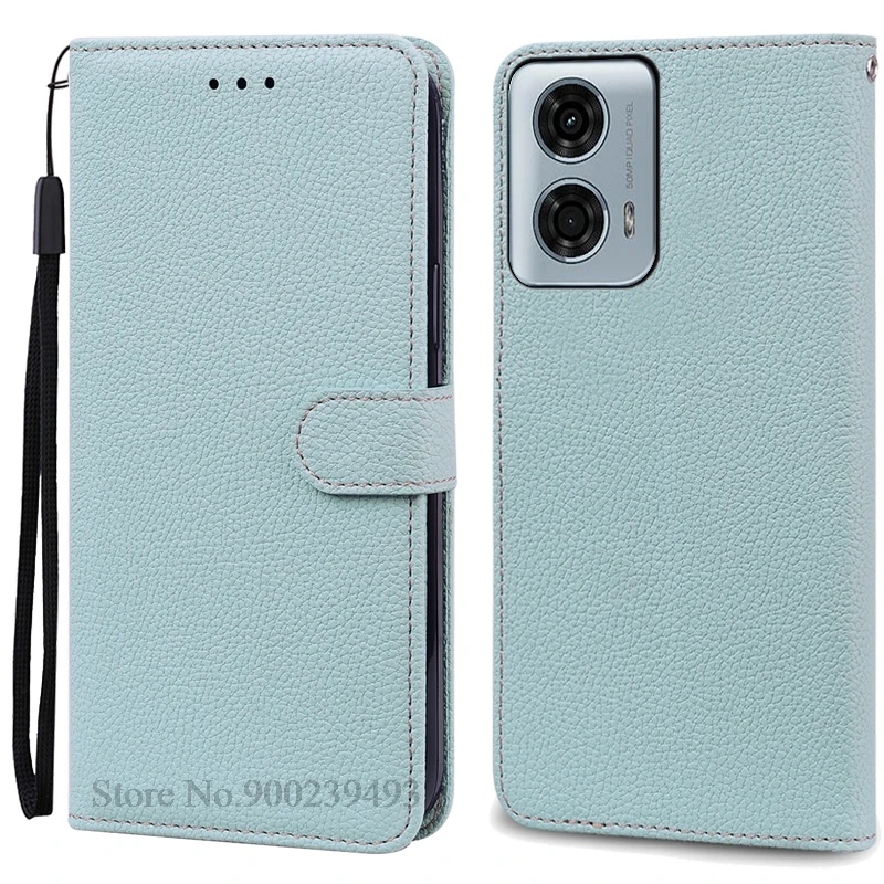 Leather Wallet Flip Case for Moto G24 Power – Stylish Protective Cover