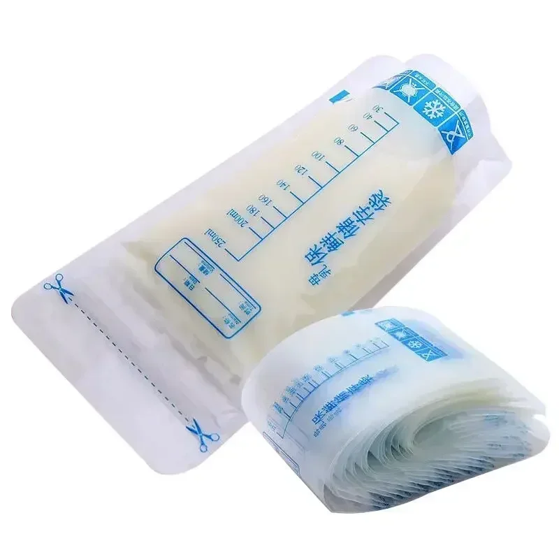 Breastmilk Storage Bag Self Standing Baby Food Storage Containers No Leak Milk Freezer Bags Safe Feed BPA Free 250ML 10 20 30Pcs baby food storage containers food pouch breastmilk storage bags