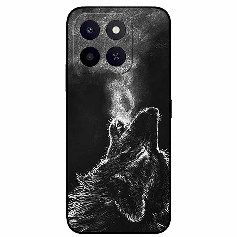 Wolf Bumper Silicone TPU Phone Case - Planet Protective Cool Animal Coque, 6.61