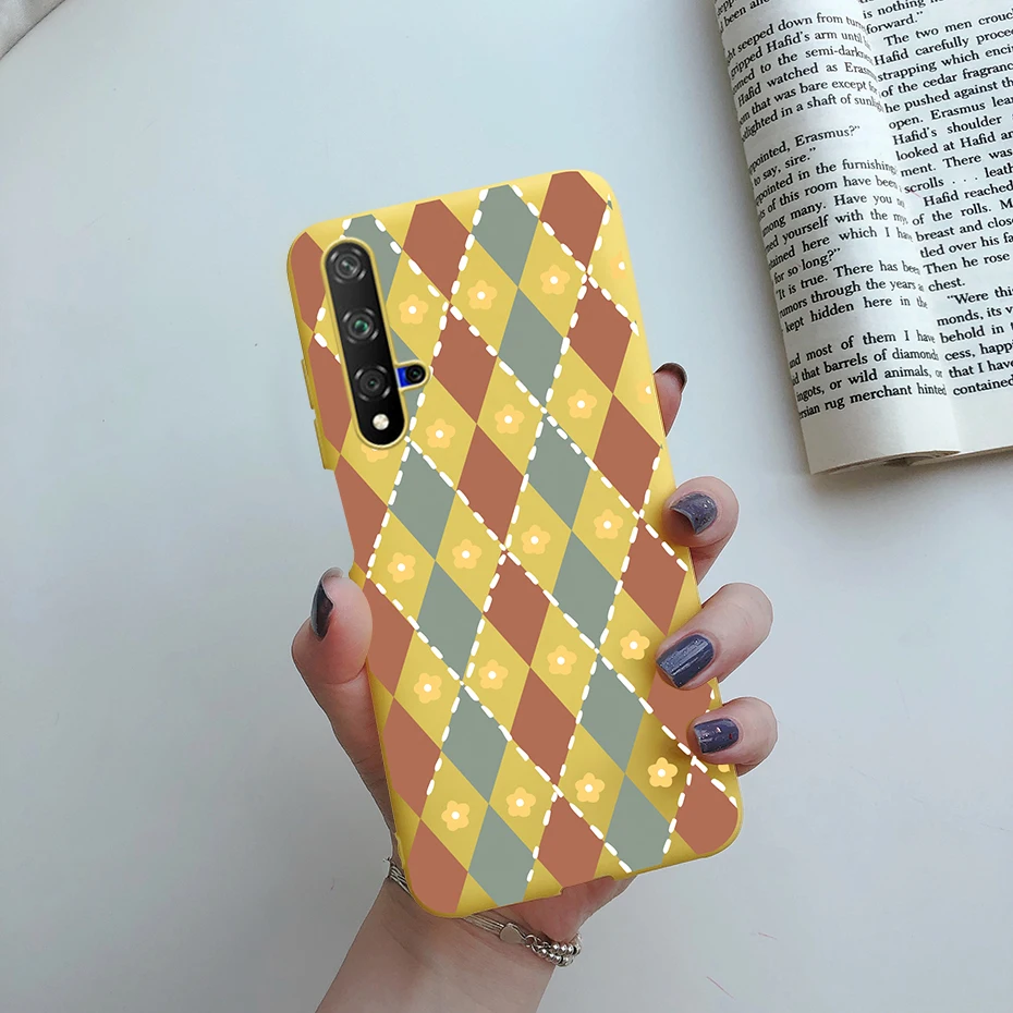 Cute Cat Cartoon Painted Phone Case with Soft Bumper