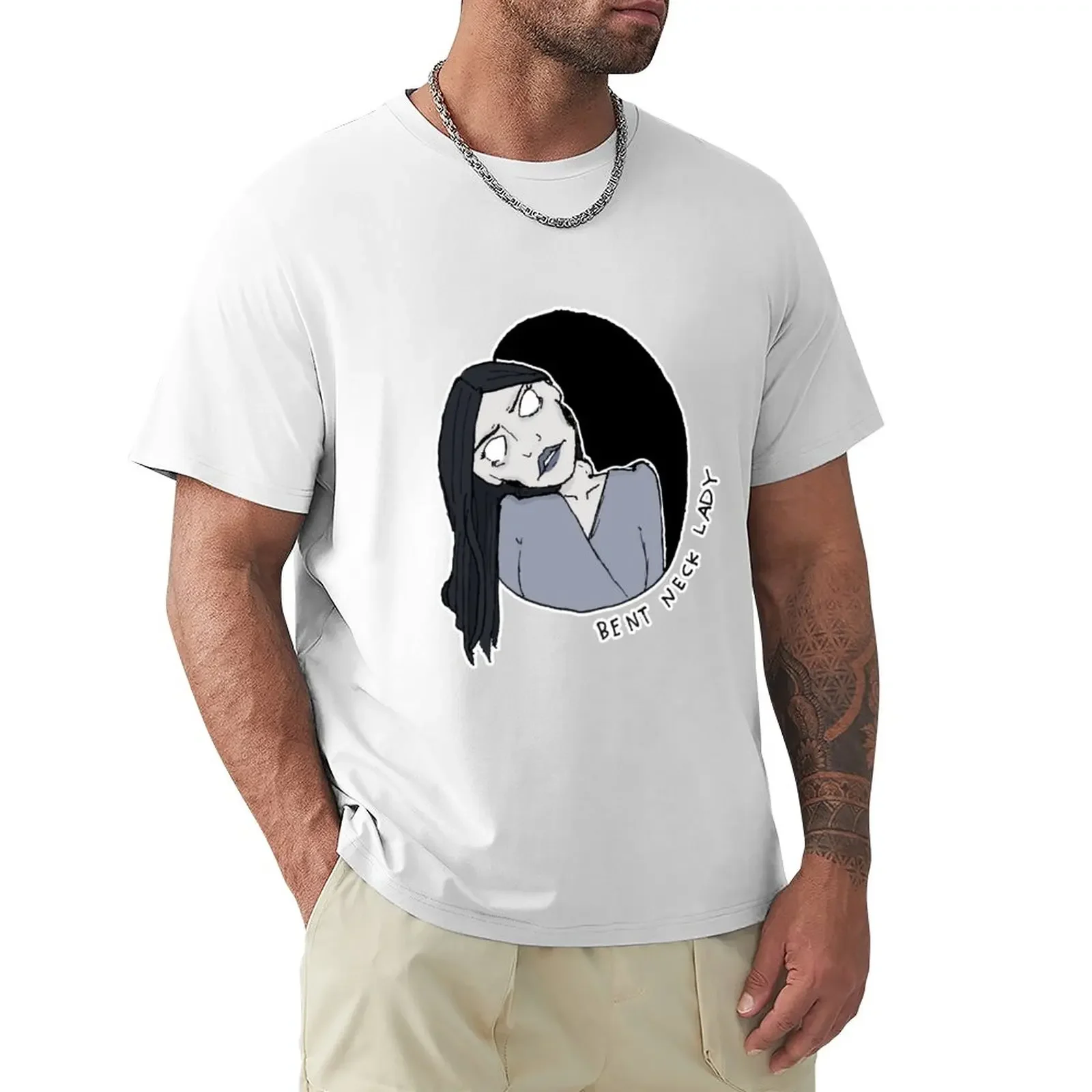 

The Bent Neck Lady T-Shirt Aesthetic clothing Short sleeve tee vintage clothes mens graphic t-shirts anime