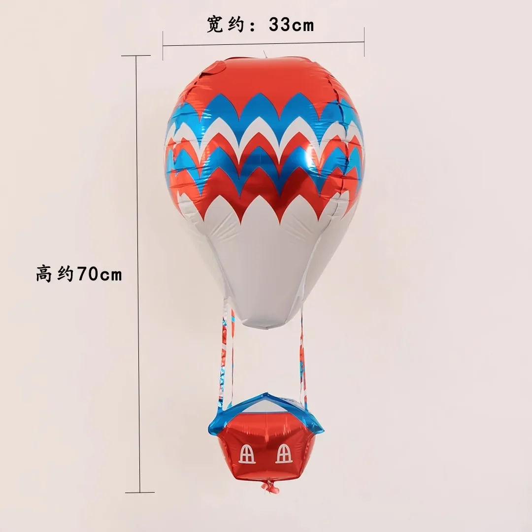 Hot Air Balloon Shape Aluminum Foil Balloons Jungle Animals Theme Balloons for Kids Birthday Xmas Party Decoration Baby Shower