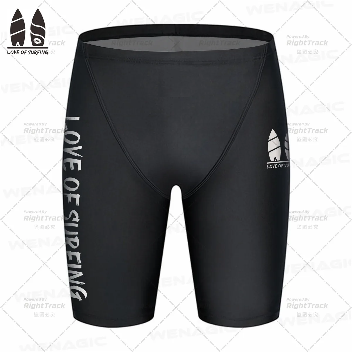 New Swimming Jammer Men's Swim Race Shorts Surfing Pants Swimwear Beach Trunks Bathing Suit Quick Dry Performance Swim Shorts