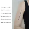 English sentence, lasting 1-2 weeks waterproof, temporary tattoo stickers, realistic semi-permanent fake tattoos for the arms 1