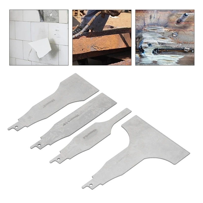 

4PCS Stainless Steel Tile Cleaning Tools Sabre Saws ScraperBlade DropShip