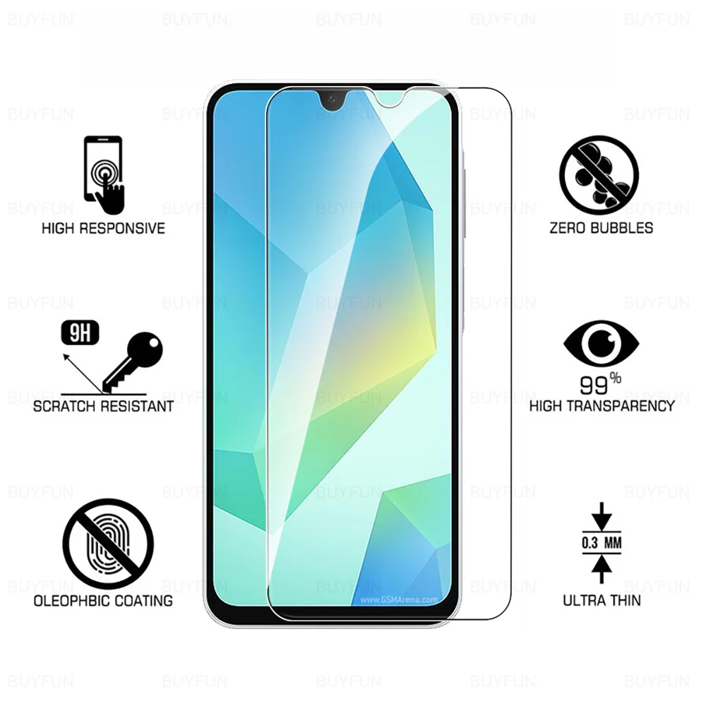 Premium 9H Tempered Glass Screen & Camera Protector - Ultra Clear, Scratch Resistant