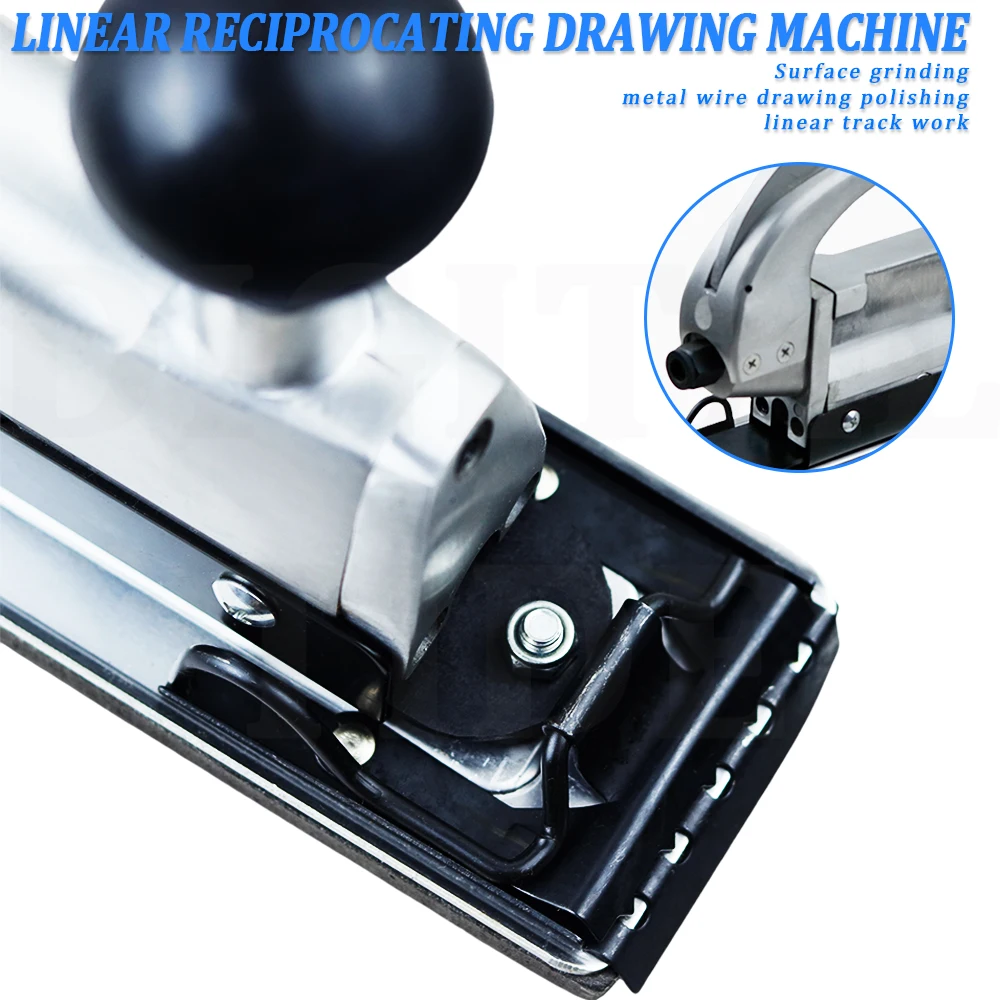 Pneumatic Air Sander Straight Line Orbital Reciprocating Sander Polisher Polishing Sanding Machine Metal Wood Floor