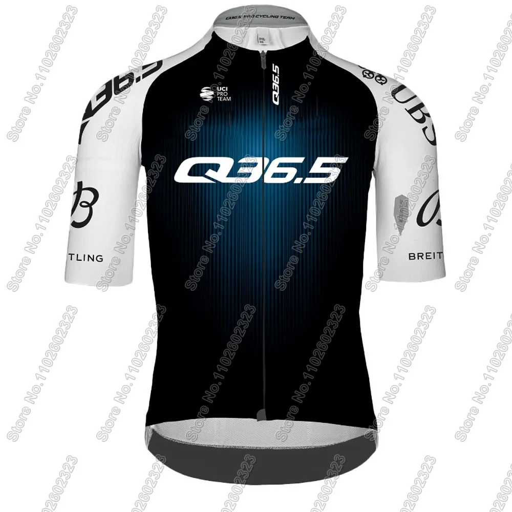 Q36.5 サイクルジャージ プロチームサイクリングジャージq36.5,メンズ半袖セット,ロードバイク