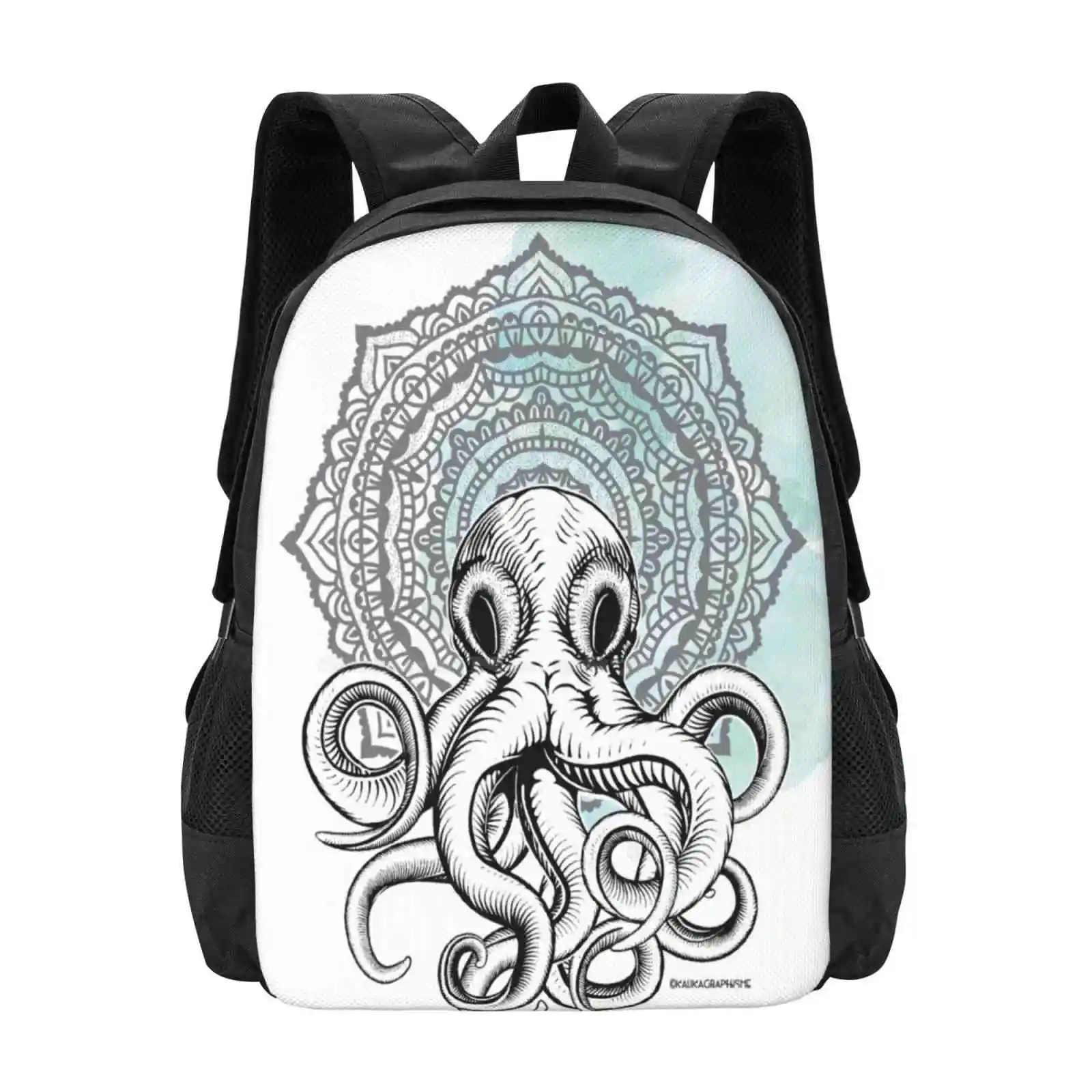 

Cthulhu сумка с рисунком мандалы для мужчин женщин девочек подростковый Cthulhu Осьминог Кракен Мандала