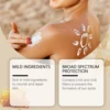 Sunscreen Cream for Face and Body Spf 50+ UV Protective Sun Block Isolation Anti Oxidant Waterproof Moisturizing Skin Sunblock 3