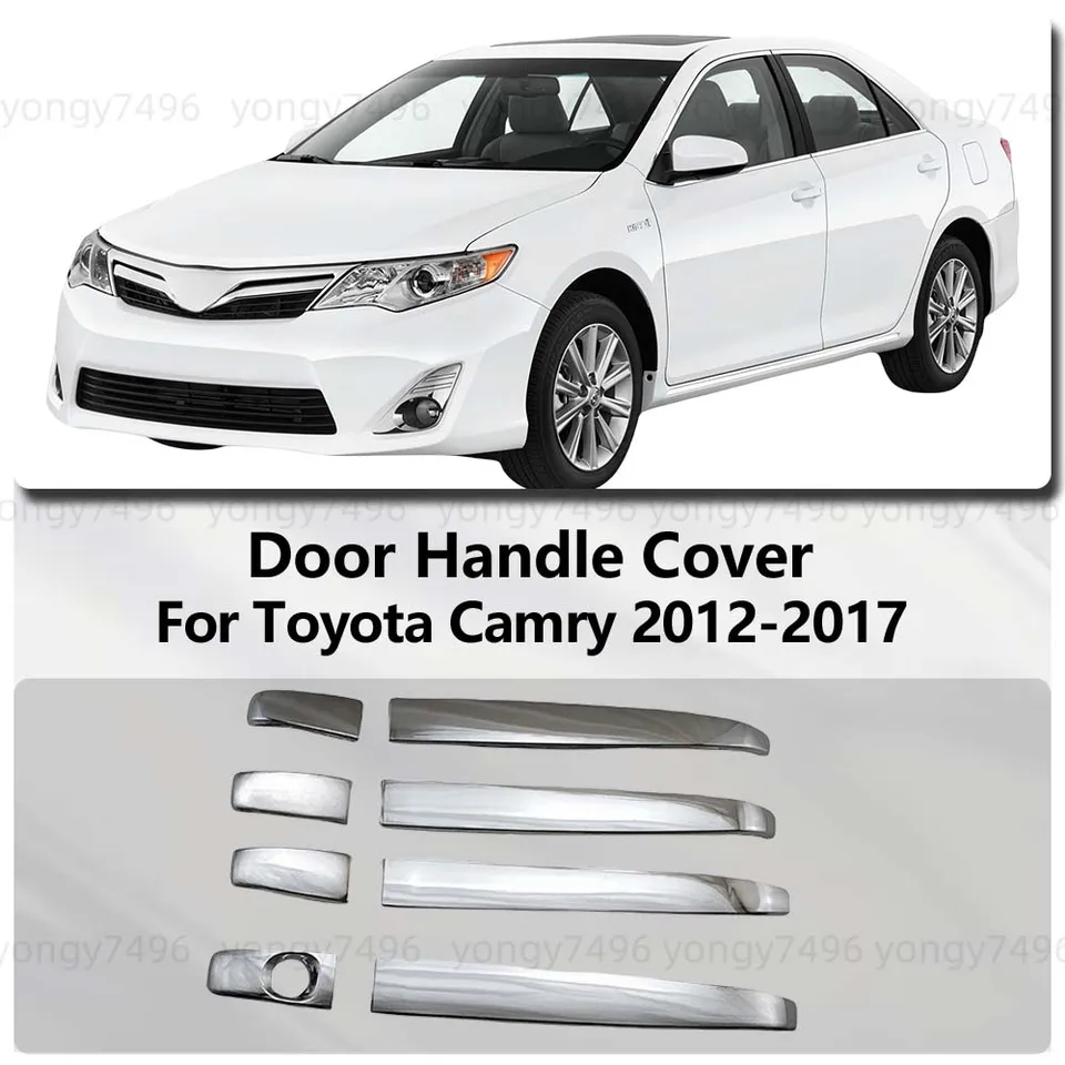 Camery Door Handle 4-Piece Chrome Door Handle Set For 2012-2017 Toyota Camry - Front & Rear Replacement Handles Chrome Exterior Door Handle Set For 2012-2017 Camry