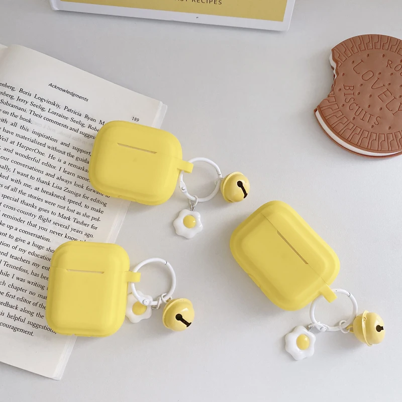 Rectangular Solid Color Case For Apple Airpods Pro Cover With Pendant For Airpods 1 2 3 Generation Protective Shell 2021 Airpod