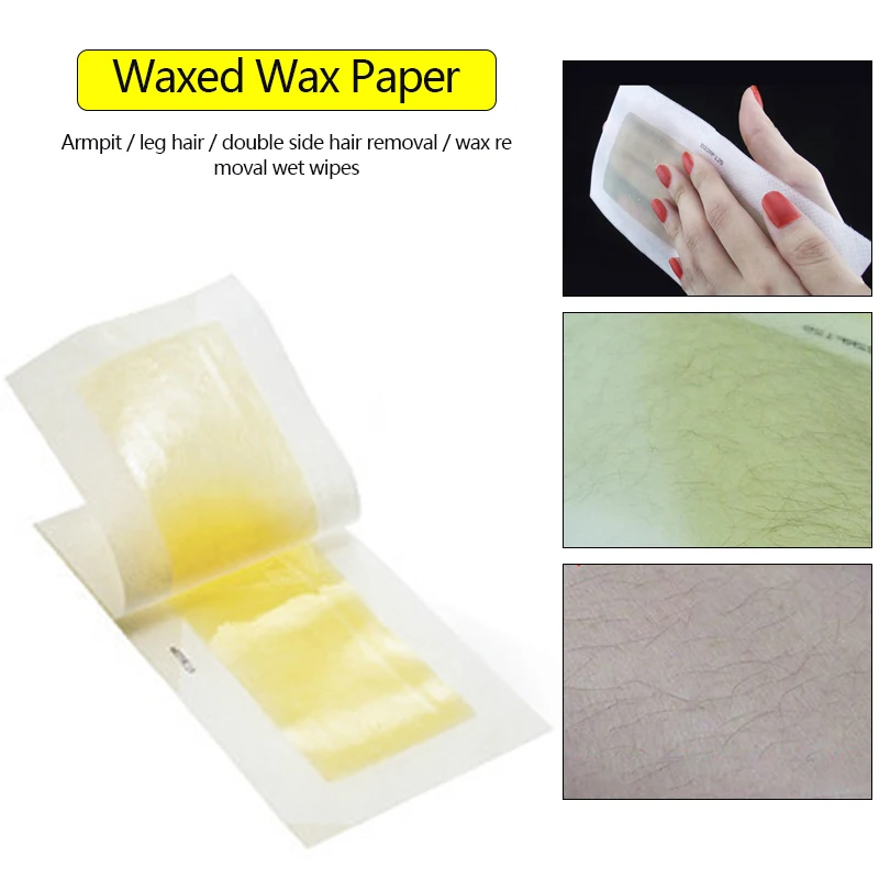 =50sheets Hair Removal Wax Strips Papers Double Sided Depilation Uprooted Silky For Face Armpit Leg Arm Shaving Epilator