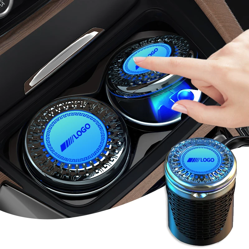 Cenicero De Coche Luminoso De 3 W Con Tapa De Luz Led A Prue