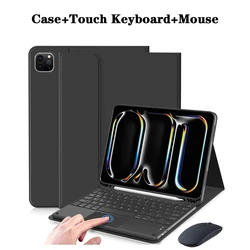 Enhanced Keyboard Case with Detachable Magnetic Cover and Integrated Pencil Holder - Spanish (Black 4)