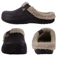 Asgard Winter Fur Furry Slippers For Men Outdoor Fashion Waterproof Plush Cotton Slippers Indoor Warm Cozy Non-slip Home Shoes - Image 2