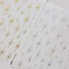 Gold Silver Starlight Laser Pink Colorful Glitter Star Bronzing Rhinestones Relief Nail Art Decorations Stickers Manicure Decals 1