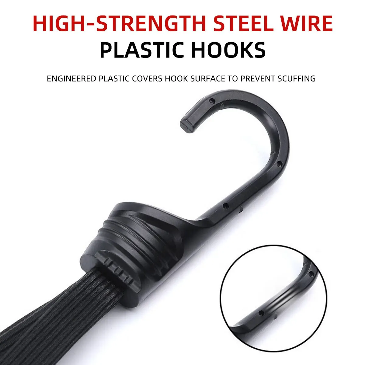 Motorcycle Luggage Strap 60cm Helmet Fixed