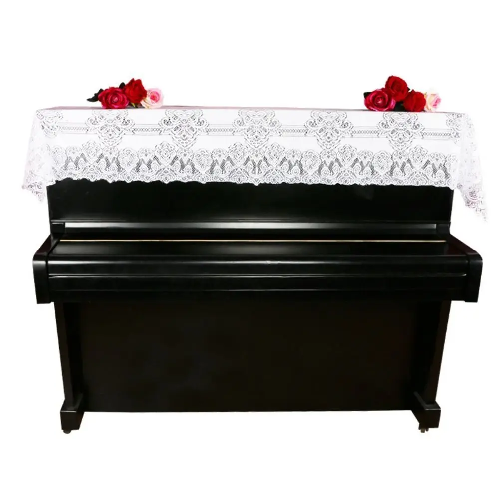 

Decorate Lace Piano Covers High-end Lace Dustproof Piano Cover Cloth No Shrinkage Jacquard Decoration Furniture