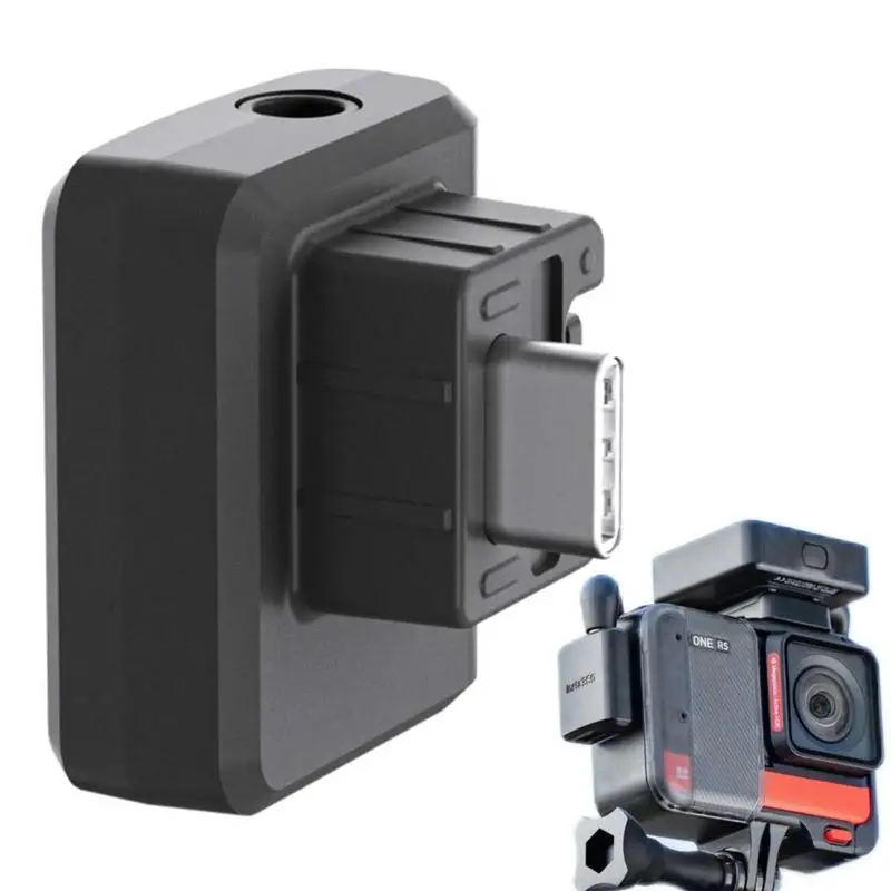 Per Insta360 One Rs Mic Adapter Action Camera Accessori Mic Adapter Microfono Cavo Di Ricarica Connettore Per Crisper Audio Vlog