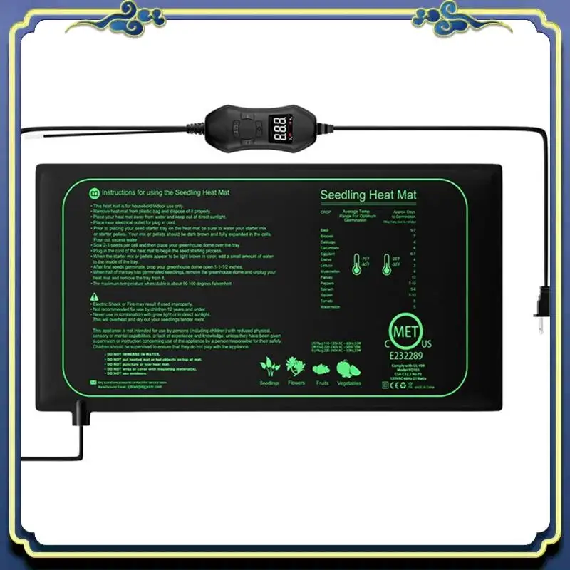 Plant Heating Pad For Indoor Home Gardening Seed Starting, Warm Germination Hydroponic, Durable EU PLUG