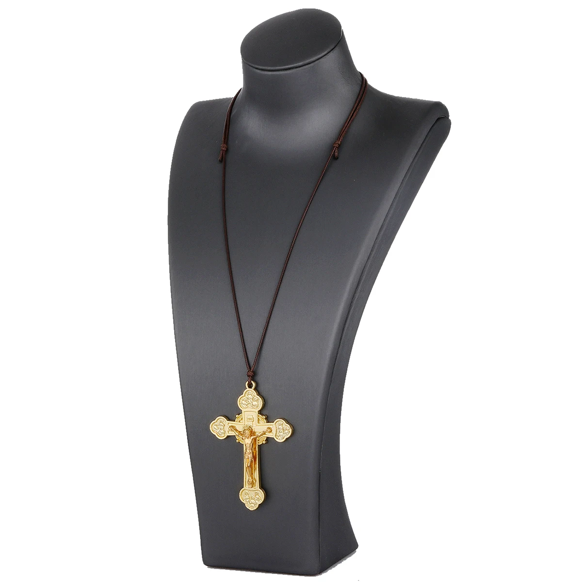 Trinity Crucifix Cross Pendant Necklac 5