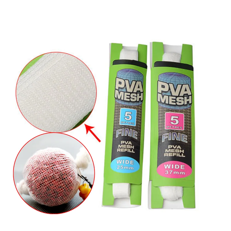 Горячая Распродажа 5 м PVA растворимая узкая рыболовная сеть для заправки сумка